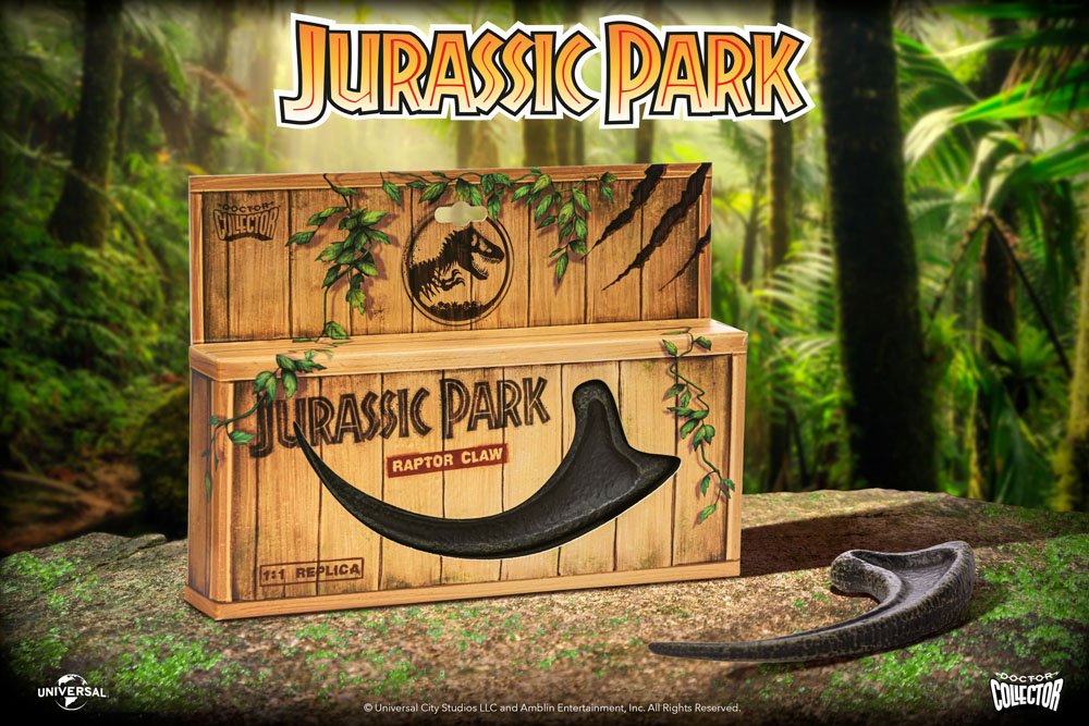 Jurassic Park - Velociraptor-Kralle als 1-zu-1-Replika