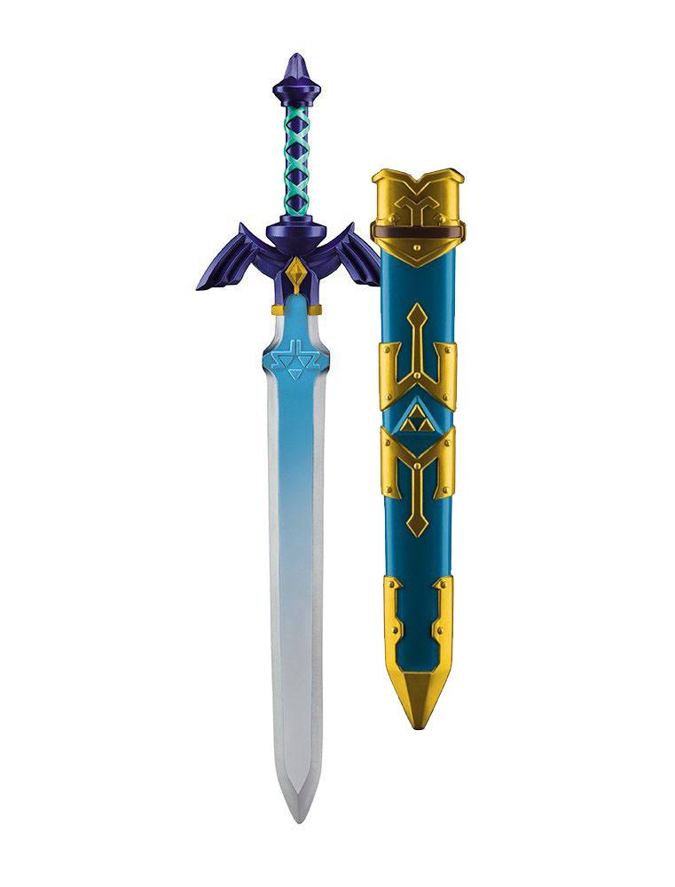 Link's Master Sword from Legend of Zelda as a high-quality plastic replica