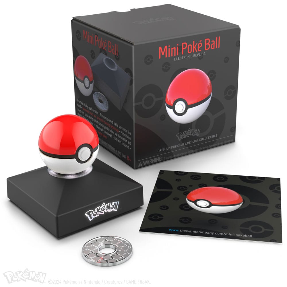 Mini Pokéball – Diecast-Replik mit Licht & Display