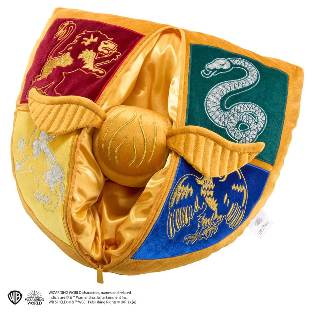 Quidditch Cuddle Pillow with Golden Snitch – Magic for Seekers