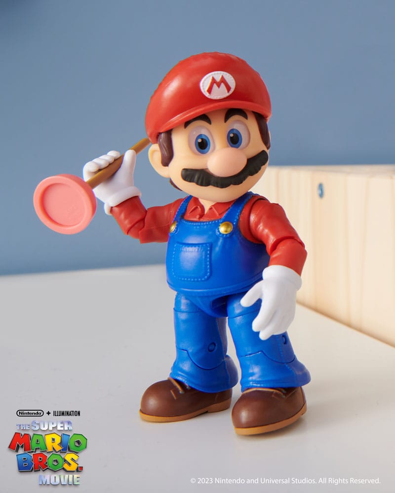 Mario action figure from the Super Mario Bros. movie