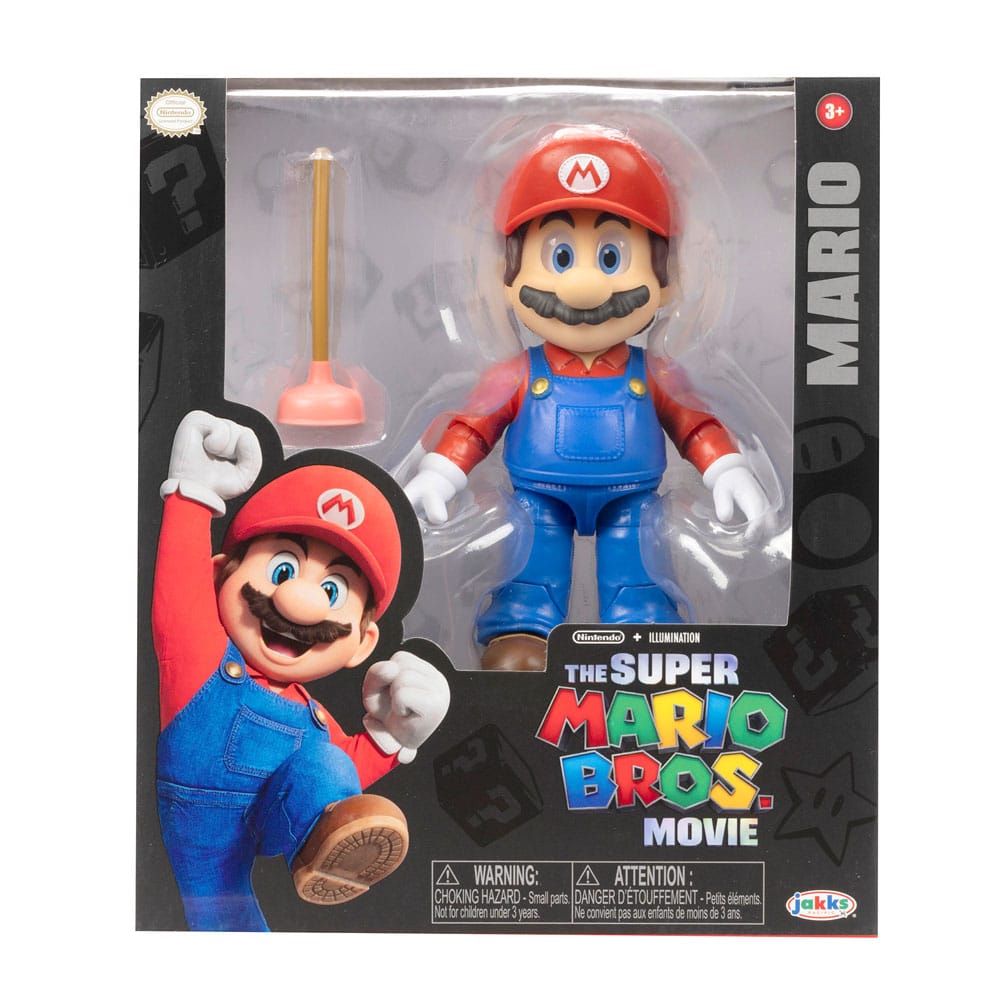 Mario action figure from the Super Mario Bros. movie