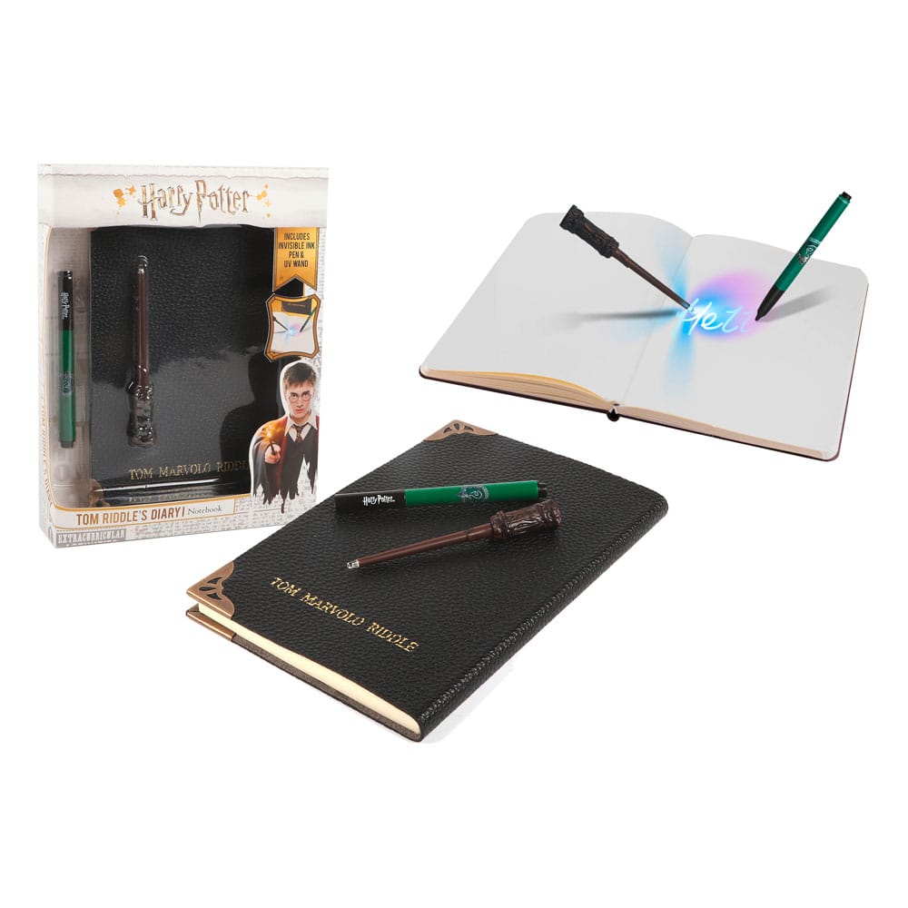 Harry Potter – Tom Riddles Tagebuch mit Zauberstab-UV-Lampe