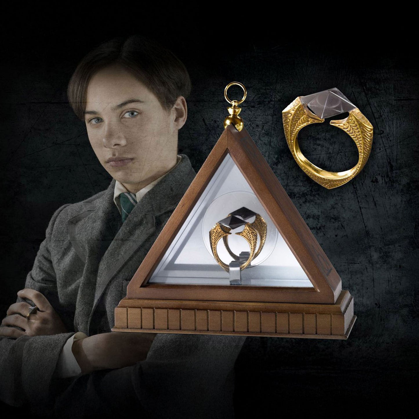 Voldemort's Horcrux Ring – Dark Magic in a Classy Display