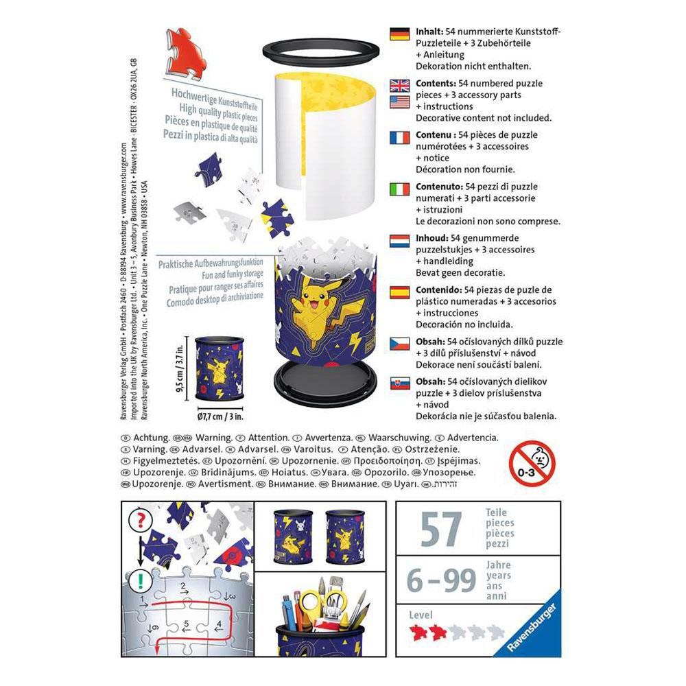 Pokémon 3D Puzzle Stiftehalter – Praktischer Hingucker für den Schreibtisch