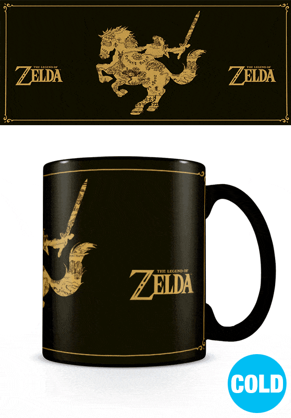 Legend of Zelda Thermo-Effect Mug – Map Reveal