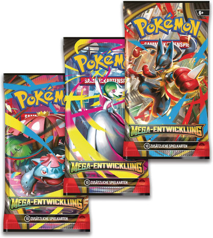 Mega-Entwicklung 3-Pack-Blister Enton – Pokémon Mega-Entwicklung TCG (Deutsch)
