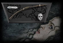 Bellatrix Lestrange's wand with unique wall mount