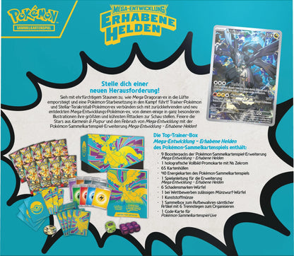 Erhabene Helden Top-Trainer-Box – Pokémon Mega-Entwicklung TCG