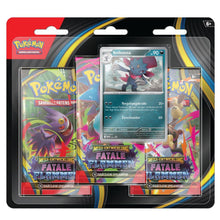 Fatale Flammen 3-Pack-Blister – Pokémon Mega-Entwicklung TCG (Deutsch)
