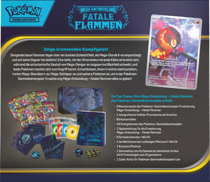 Fatale Flammen Top-Trainer-Box – Pokémon Mega-Entwicklung TCG