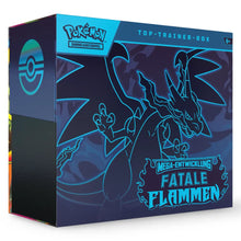 Fatalne Płomienie – Pudełko Trenera Premium – Kolekcjonerska Gra Karciana Pokémon Megaewolucja (German)
