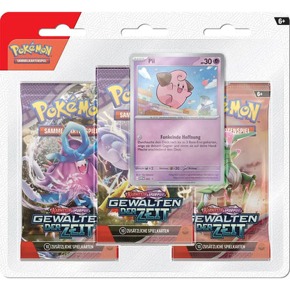 3-Pack Blister Pii – Pokémon Karmesin & Purpur Gewalten der Zeit TCG (Deutsch)