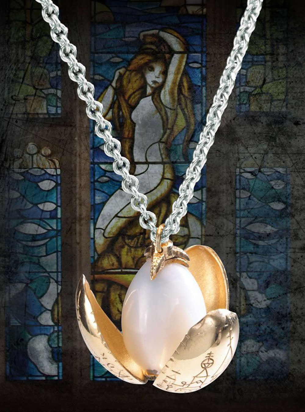 Das Goldene Ei aus Harry Potter als Replik - Anhänger mit Kette