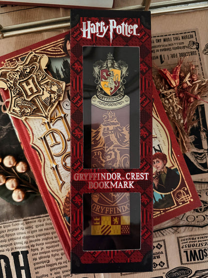 Harry Potter Gryffindor Lesezeichen – Metallwappen & PVC