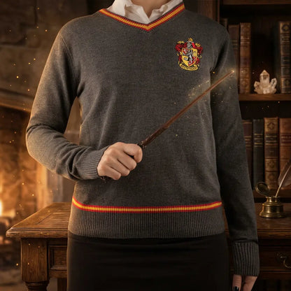 Gryffindor knitted sweater – magically warm with house pride