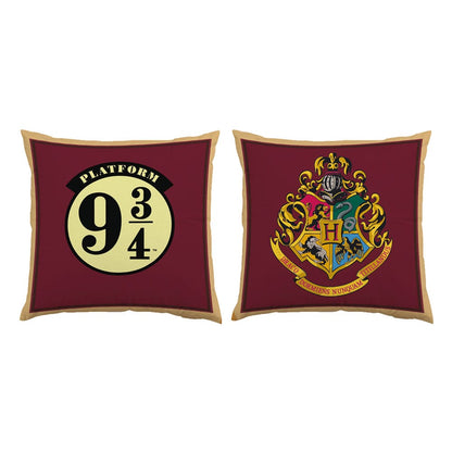 Harry Potter Plush Pillow – Platform 9¾ & Hogwarts Crest