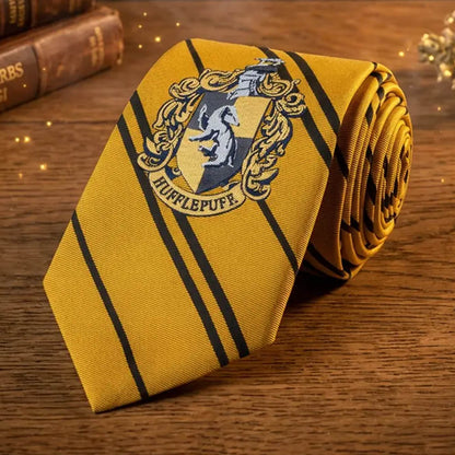 Noble Hufflepuff tie for true Hogwarts fans 🧙‍♂️💛