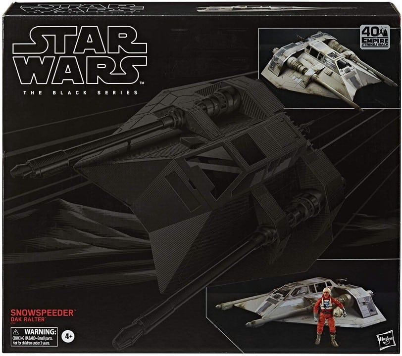 Snowspeeder und Actionfigur aus Star Wars - The Black Series 3 (Red Line)