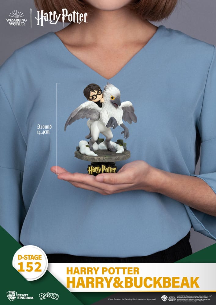 Diorama with heart and hippogriff – Harry &amp; Buckbeak in action!