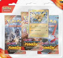 Stürmische Funken 3-Pack-Blister – Pokémon Karmesin & Purpur TCG