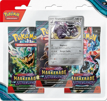 Maskerade im Zwielicht Drei-Boosterpack-Blister – Pokémon Karmesin & Purpur TCG (DE)
