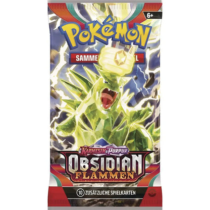 Obsidianflammen Boosterpack – Pokémon Karmesin & Purpur TCG (Deutsch)