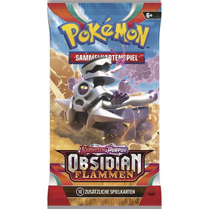 Obsidianflammen Boosterpack – Pokémon Karmesin & Purpur TCG (Deutsch)