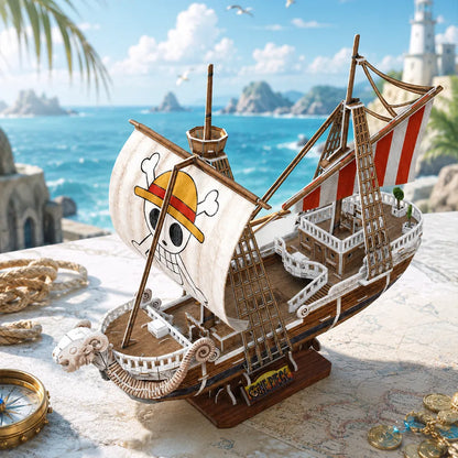 One Piece 3D Puzzle: Sailing Ship “Flying Lamb”
