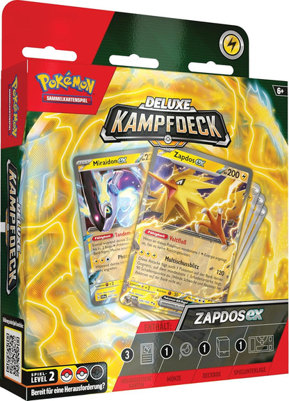 Zapdos ex Deluxe Battle Deck – Pokémon Scarlet & Violet TCG (German)