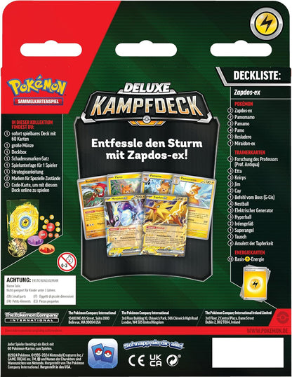 Zapdos ex Deluxe Battle Deck – Pokémon Scarlet & Violet TCG (German)