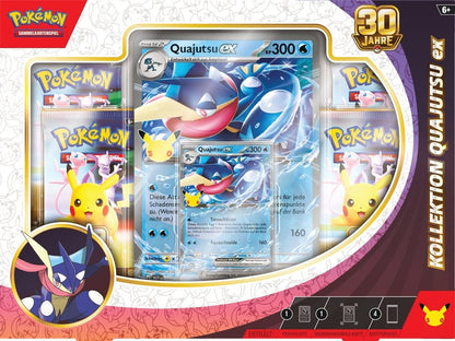 Kollektion Pokémon TCG 30 Jahre – Quajutsu-ex Jubiläums-Kollektion (Deutsch)