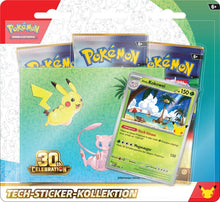 Tech-Sticker-Kollektion Pokémon TCG 30 Jahre – Alola-Kokowei oder Lucario Jubiläums-Kollektion (Deutsch)