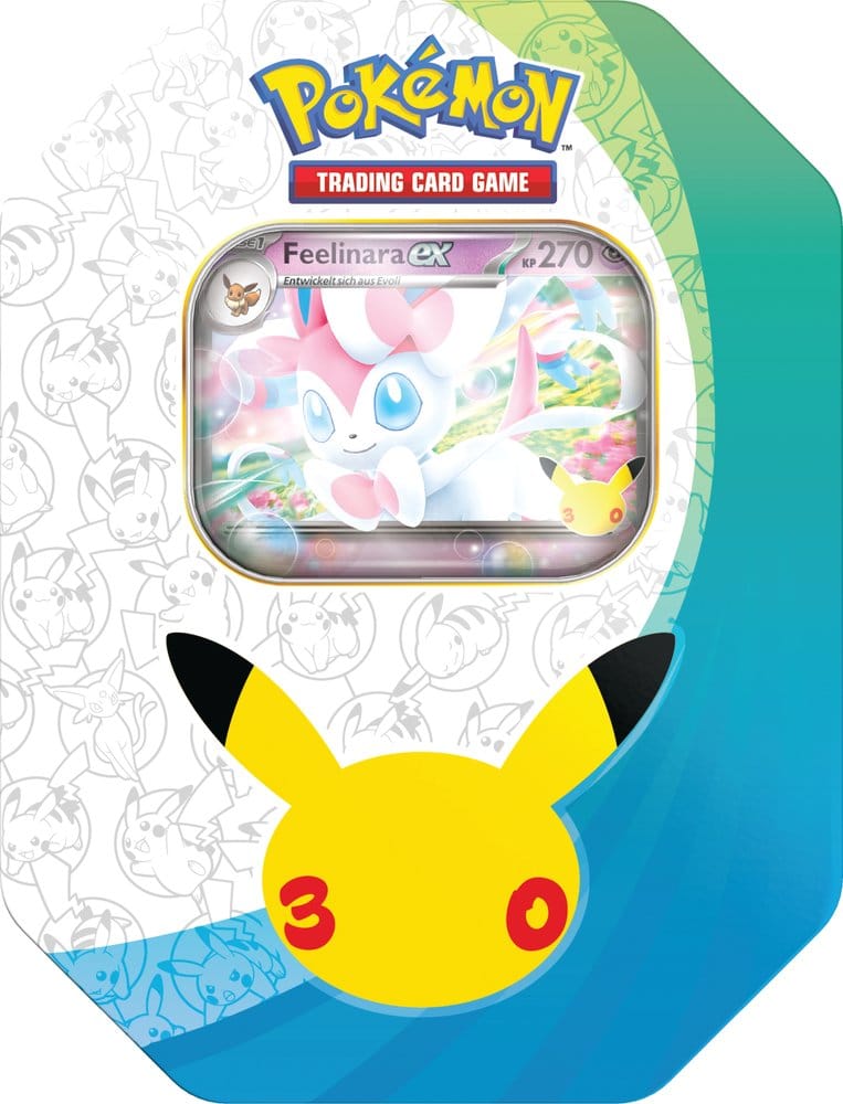 Tin-Box Pokémon TCG 30 Jahre – Feelinara-ex Tag Jubiläums-Tin (Deutsch)