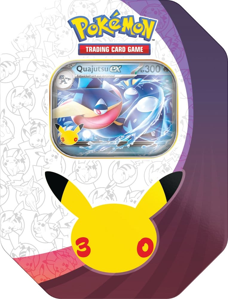 Tin-Box Pokémon TCG 30 Jahre – Quajutsu-ex Jubiläums-Tin (Deutsch)