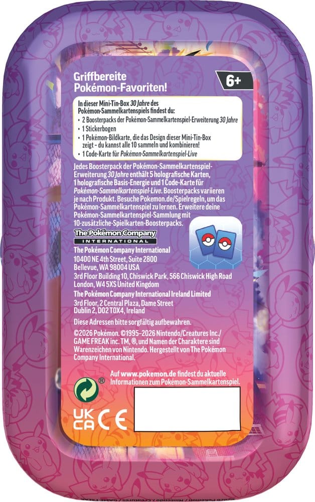 Mini-Tin Pokémon TCG 30 Jahre (Deutsch)