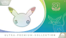 Ultra-Premium-Kollektion Pokémon TCG 30 Jahre – Tag mit Pikachu-ex & Psiana-ex (Deutsch)