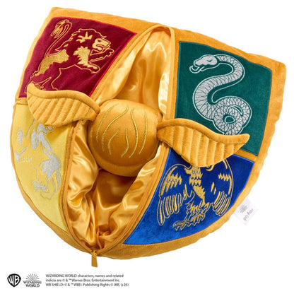 Quidditch Cuddle Pillow with Golden Snitch – Magic for Seekers