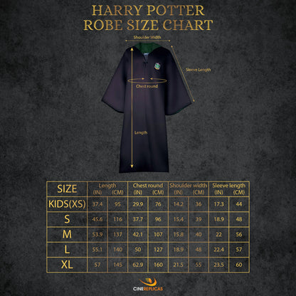 Szata czarodziejska Slytherin (Deluxe) z Harry'ego Pottera – Wiedźmy i czarodzieje z ambicjami