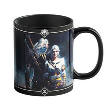Magische Witcher-Thermotasse Geralt & Ciri mit Wärme-Effekt