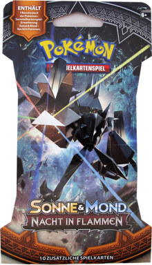 Sleeved Boosterpack Nacht in Flammen – Pokémon TCG Sonne & Mond