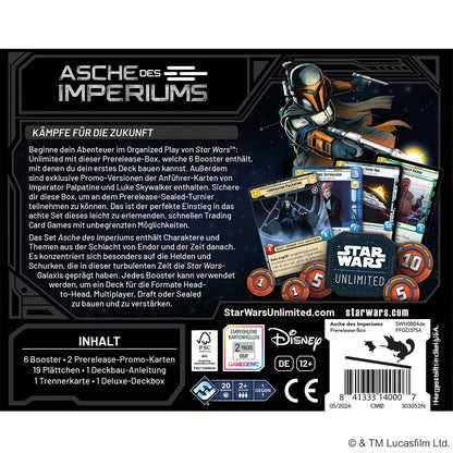 Star Wars: Unlimited - Asche des Imperiums Prerelease Box (DE)
