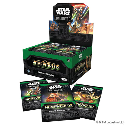 Booster-Display Star Wars: Unlimited – Homeworlds (Englisch)