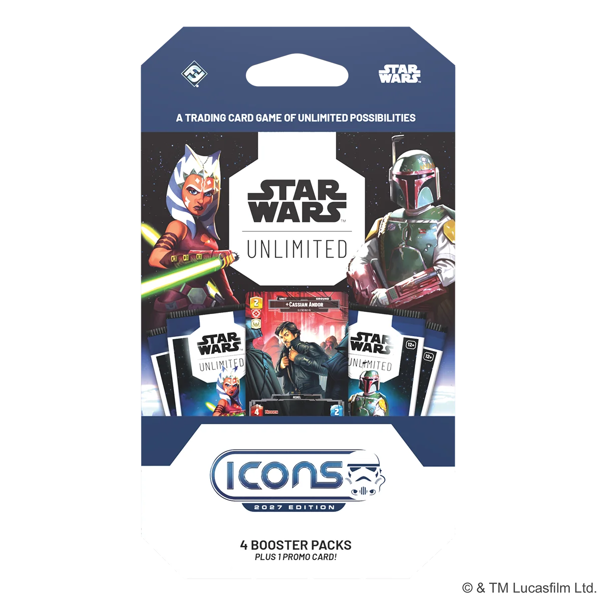 Star Wars: Unlimited Icons 2027 Edition Booster 4-Pack (Englisch)
