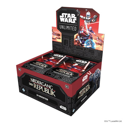 Booster-Display Niedergang der Republik – Star Wars: Unlimited (Deutsch)
