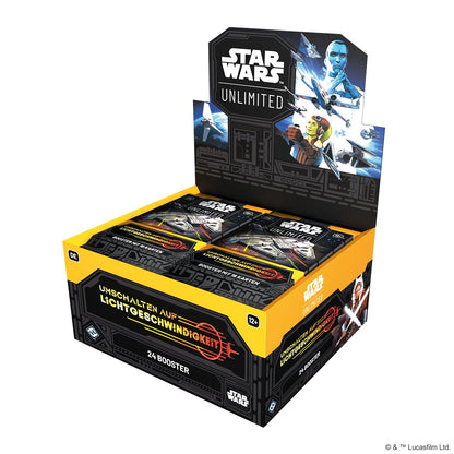 Booster-Display Umschalten auf Lichtgeschwindigkeit – Star Wars: Unlimited (Deutsch)
