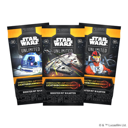 Booster-Display Umschalten auf Lichtgeschwindigkeit – Star Wars: Unlimited (Deutsch)