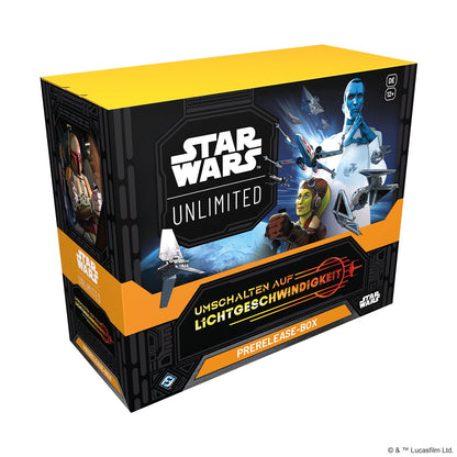 Prerelease-Box Umschalten auf Lichtgeschwindigkeit – Star Wars: Unlimited (Deutsch)