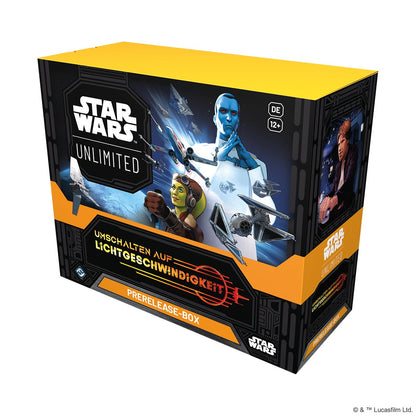 Prerelease-Box Umschalten auf Lichtgeschwindigkeit – Star Wars: Unlimited (Deutsch)