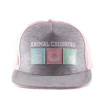 Animal Crossing Snapback Cap in pastel with squares